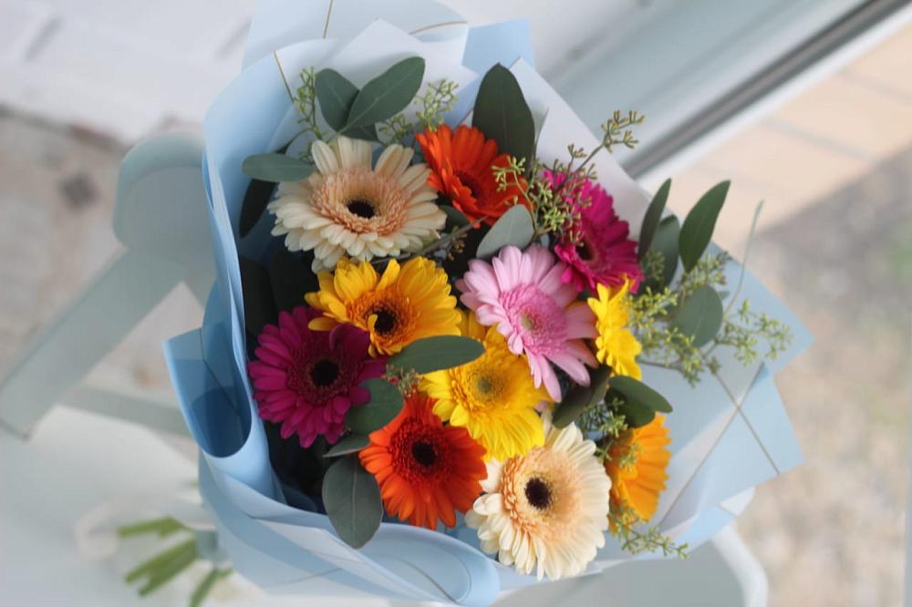 Букет цветов из: Герберы в Румянцево