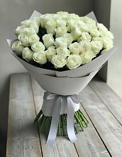 Букет 35 Белых роз в Румянцево
