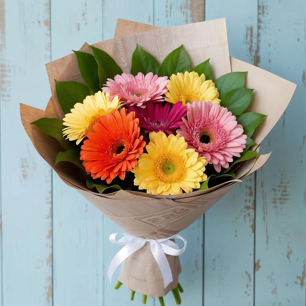 Букет цветов из: Герберы в Румянцево