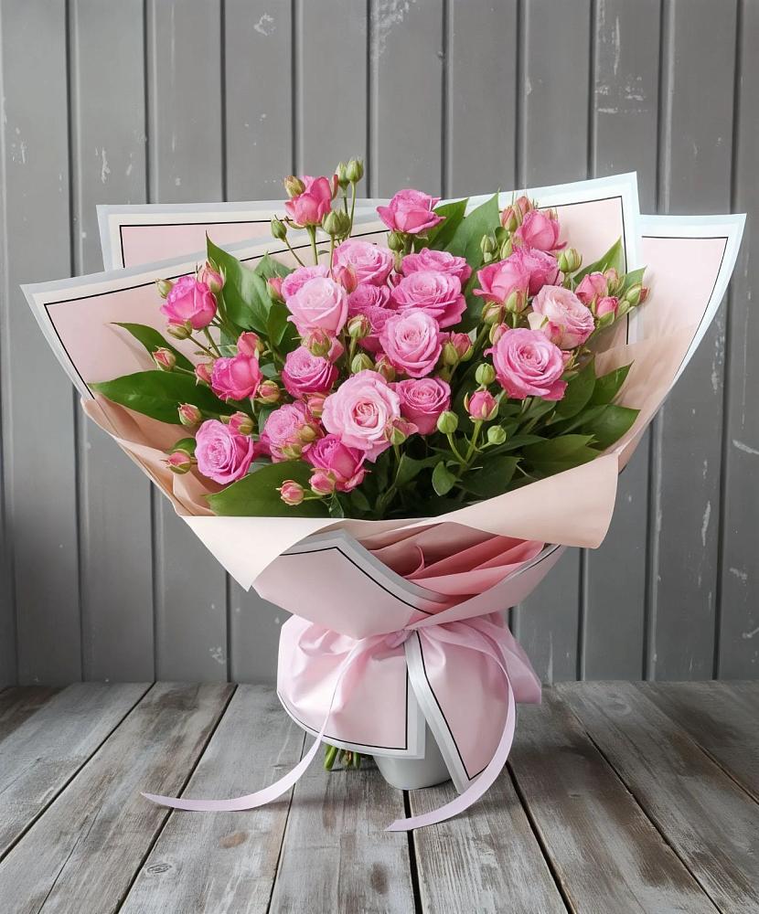 Букет Розовый кустик в Румянцево