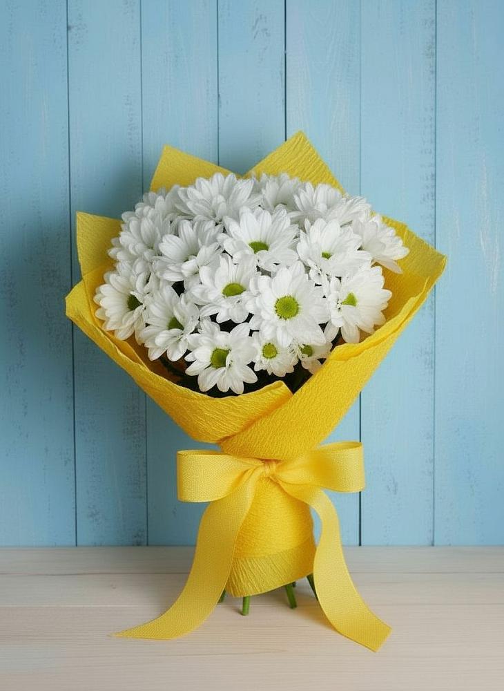 Букет цветов из: Хризантемы в Румянцево