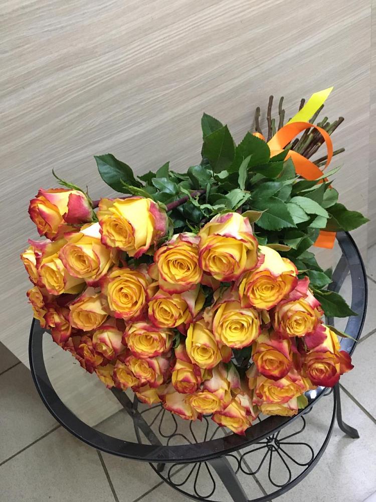 Букет Желтые розы в Румянцево