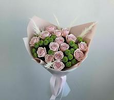 Букет цветов из:  Розы и Хризантемы в Румянцево