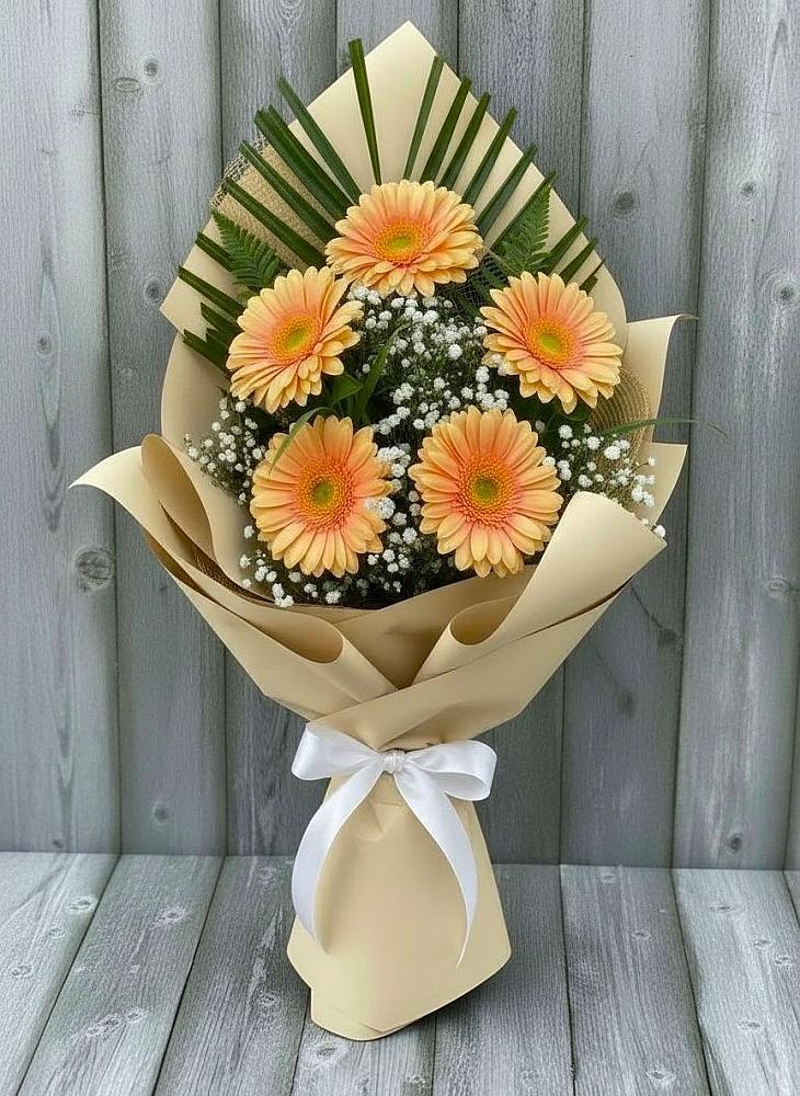 Букет цветов из: Герберы в Румянцево
