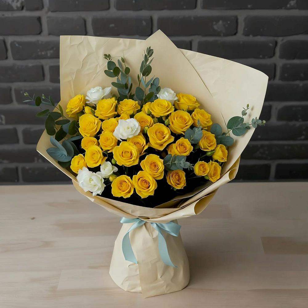 Букет цветов из: Розы в Румянцево