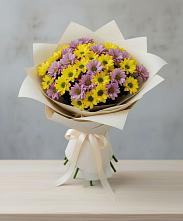 Букет цветов из:  Хризантемы в Румянцево