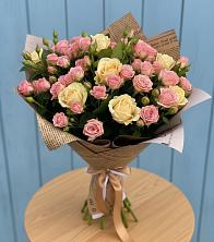 Букет цветов из:  Розы в Румянцево