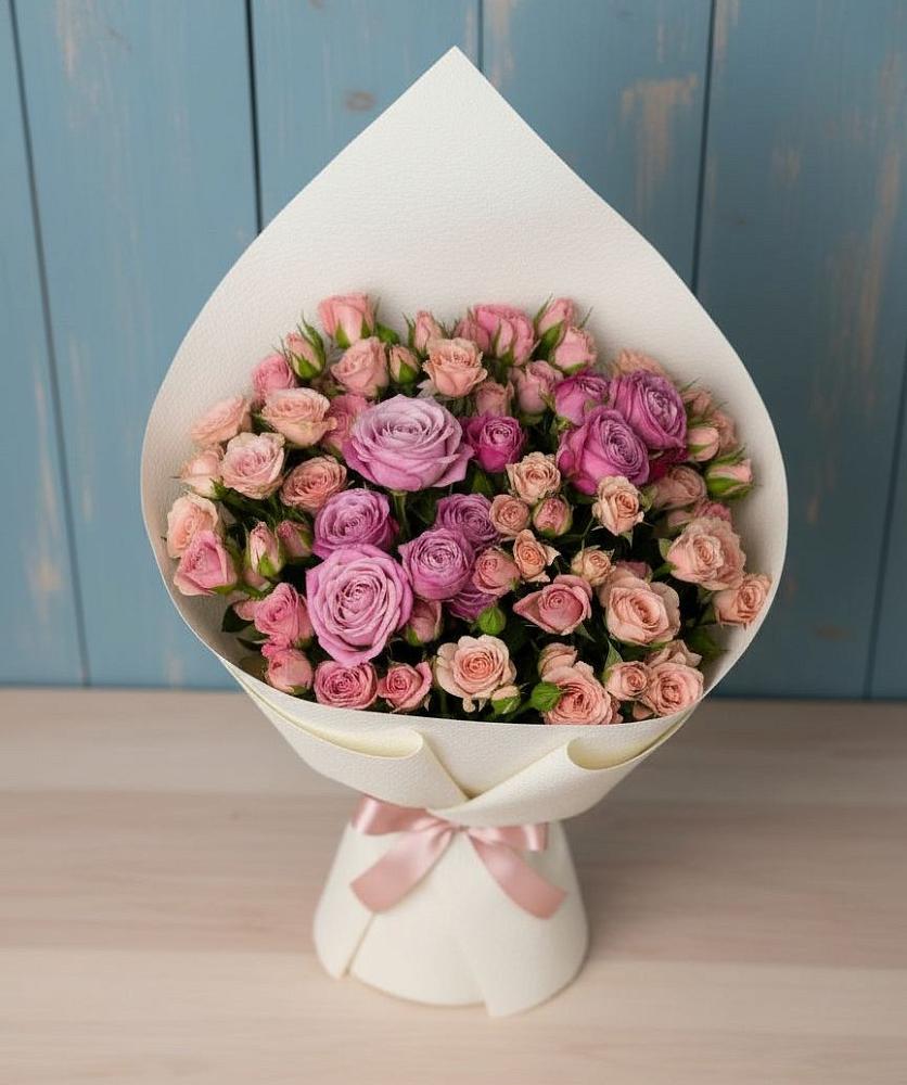 Букет цветов из: Розы в Румянцево