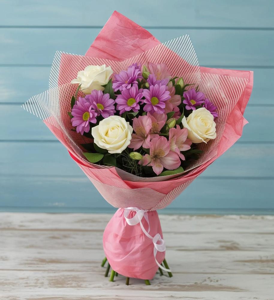 Букет цветов из: Герберы в Румянцево