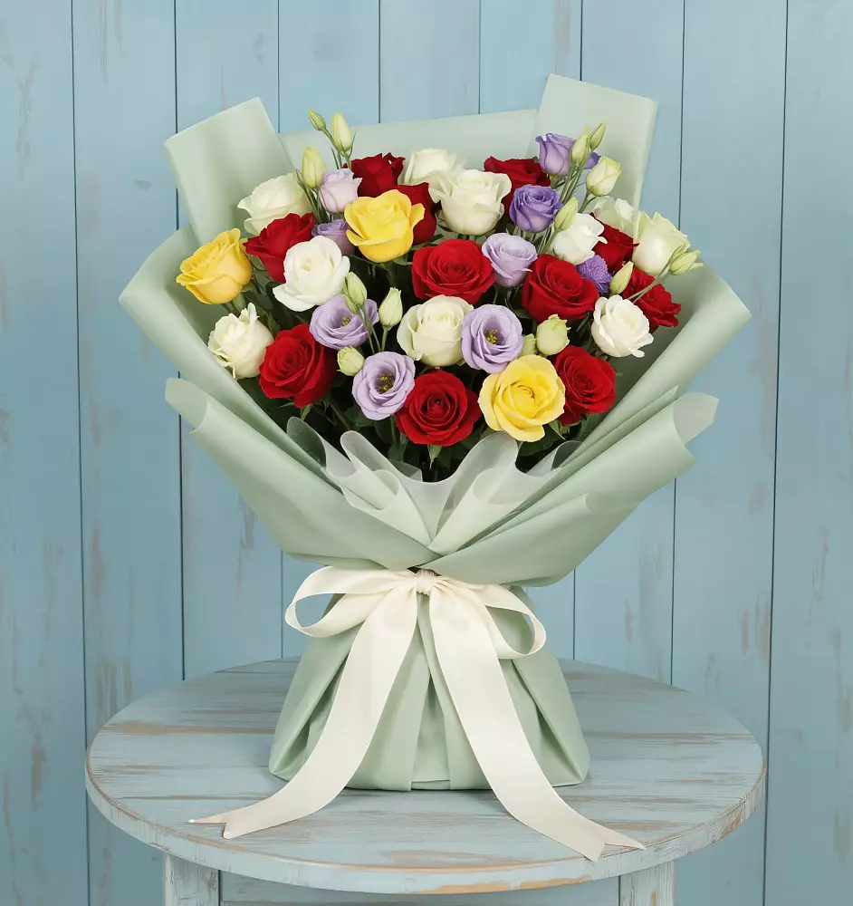 Букет цветов из: Розы в Румянцево