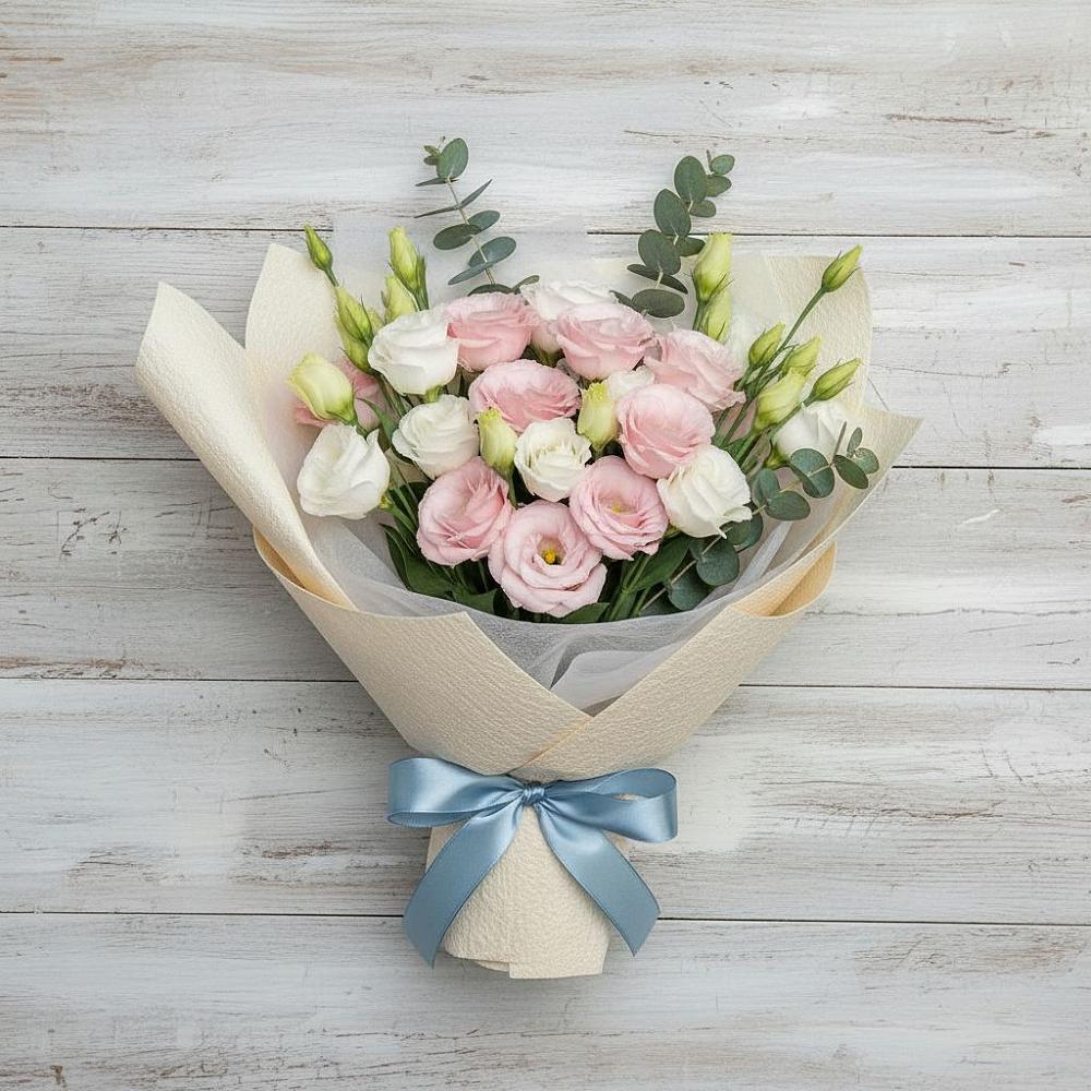 Букет цветов из: Лизиантусы в Румянцево